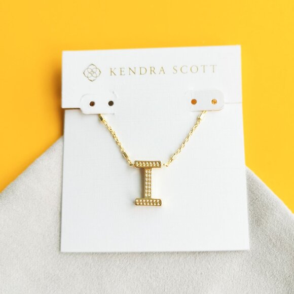 Kendra Scott Letter I Pendant Necklace in Gold - Picture 2 of 4
